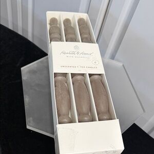 Hearth & Hand w/Magnolia Brown Spindle Taper Candles 14” (6) set